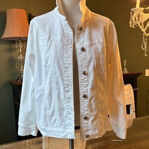 Chico's women's White Denim Jacket